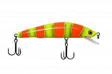 Фото воблер kyoda miracle minnow-105f, длина 10,5 см, вес 18,5 гр, цвет p759, заглубление 0,6-1,2 м.