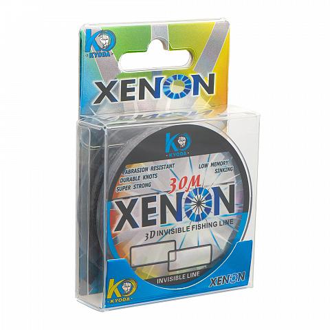 Фото леска kyoda xenon 3d, d - 0,181 мм, длина 30 м, разрывная нагрузка 3,45 кг (10 шт/упак)