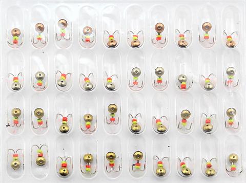 Фото мормышка паяная "рвс" "коза" тип 2-104, крючок mustad /40 шт/