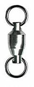 Фото вертлюг с подшипн. ball bearing swivel with solid ring, цвет black nikel, размер 4 (50шт.)