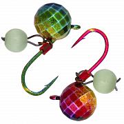 Фото шар фигурный с ушком d 5,0 мм, вес 1,18 гр, безмотылка,  радужный кошачий глаз /10 шт/