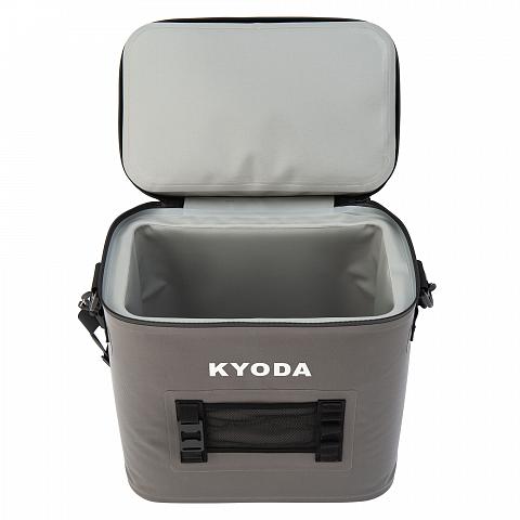 Фото tермобокс kyoda, жесткий каркас 25 л, цвет серый, sc25