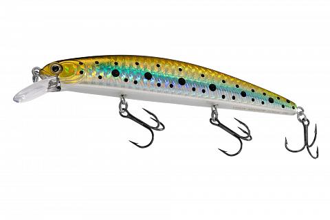Фото воблер kyoda vision minnow-113sp, длина 113 мм, вес 16  гр, цвет p693 заглубление 0 - 2 м.