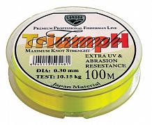 Фото triumph d-0,35 мм, l-100 м,  разрывная нагрузка 12,95 кг, fluo (10 шт)