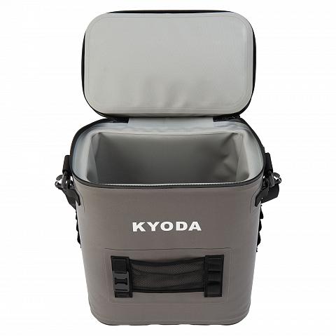 Фото tермобокс (рюкзак) kyoda, жесткий каркас 21 л, цвет серый, sc21-bp