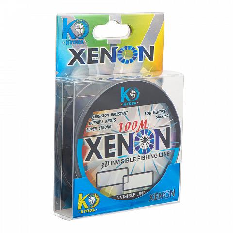Фото леска kyoda xenon 3d, d - 0,165 мм, длина 100 м, разрывная нагрузка 2,85 кг (10 шт/упак)