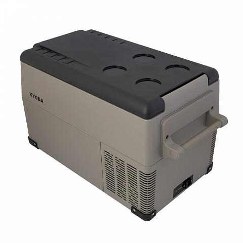 Фото автохолодильник kyoda cf35h, двухкамерный, объем 35 л, вес 12,1 кг