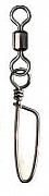 Фото вертлюг с карабином rolling swivel with coastlock snap, цвет black nikel, размер 12 (100шт.)