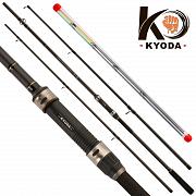 Фото удилище фидерное kyoda precision длина 3,00 м, тест до 180 гр, carbon t40, штекер