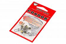 Фото карабин + вертлюг с пласт. вставкой condor plastic head moving rolling swivel, размер m (50шт.)