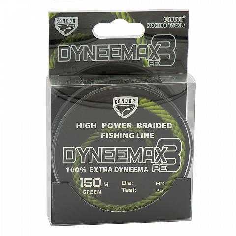 Фото dyneemax 8 d-0,400 мм, l-150 м, цвет зеленый, разрывная нагрузка 42,00 кг