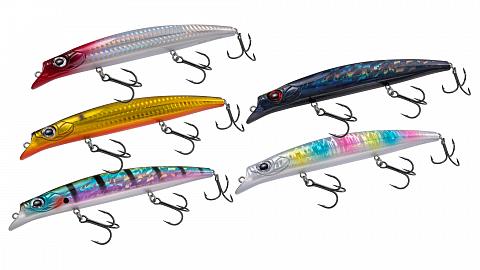 Фото воблер kyoda quick minnow-140f, длина 140 мм, вес 19  гр, цвет p1036, заглубление 0,1-0,6 м