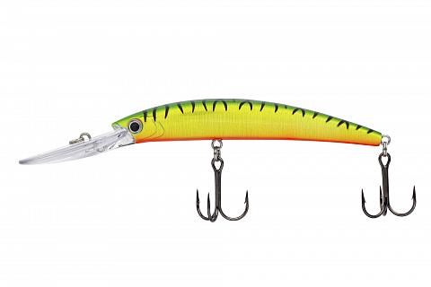 Фото воблер kyoda pelipper minnow-110f, длина 110 мм, вес 16,5  гр, цвет p2284 заглубление 0- 3 м.