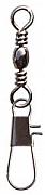 Фото вертлюг с карабином barrel swivel with interlock snap, цвет black nikel, размер 08 (100шт.)